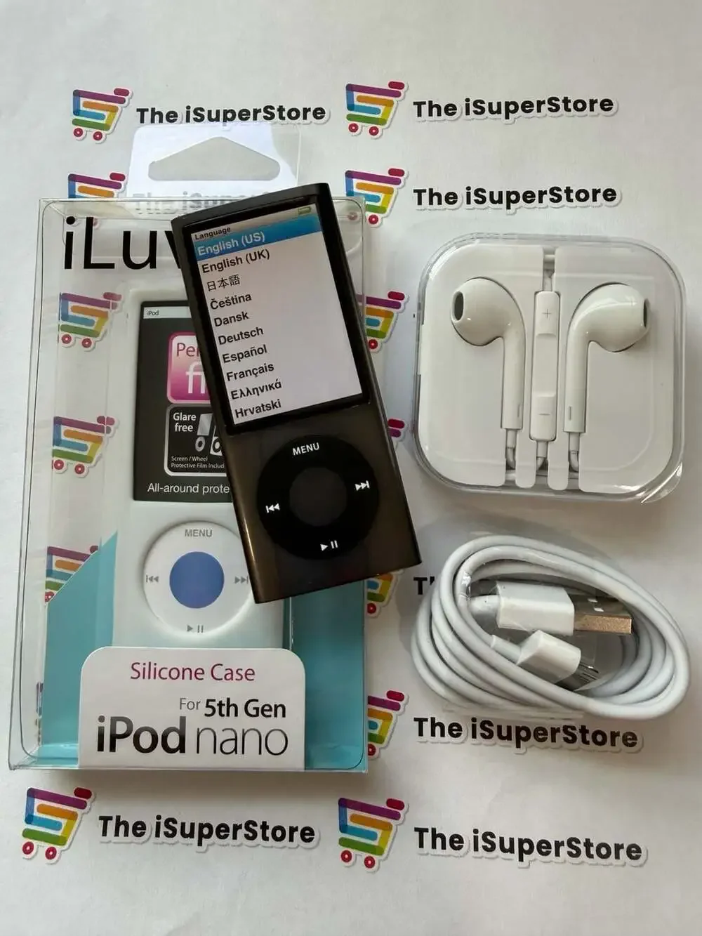 Apple iPod Nano 5th Generation 8GB Black Media Player + 1 YR CPS Warranty